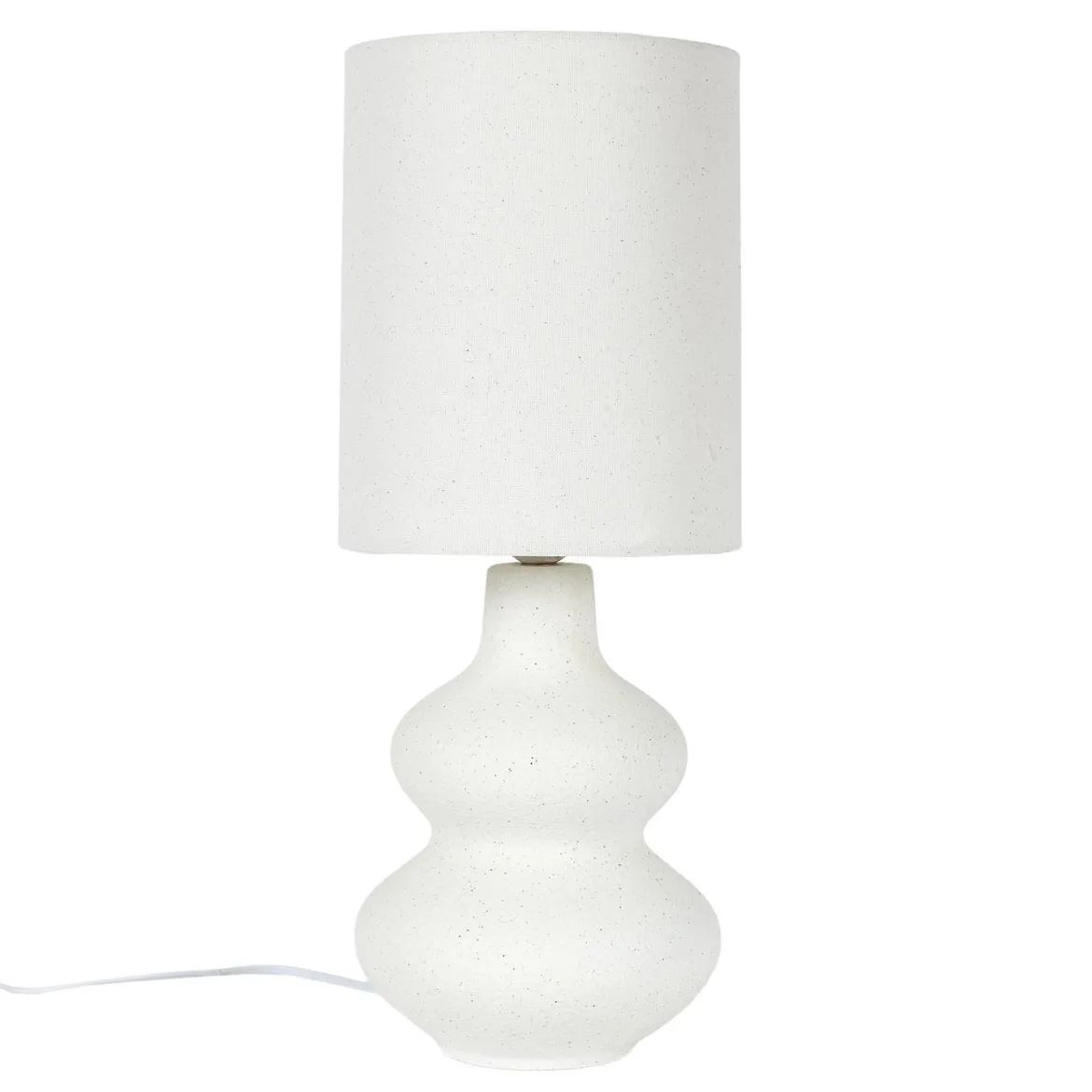 LAMPE CERAMIQUE CREME H.50CM