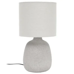 LAMPE CERAMIQUE EMBOSSEE H.40CM