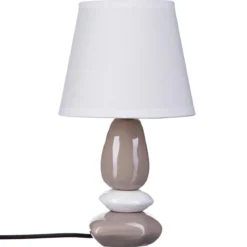 LAMPE CERAMIQUE GALET X3 H.30CM
