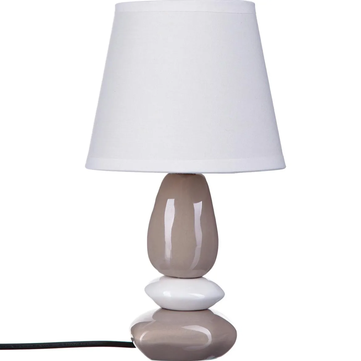 LAMPE CERAMIQUE GALET X3 H.30CM