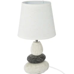 LAMPE CERAMIQUE GALET X3 H.33CM CLARY