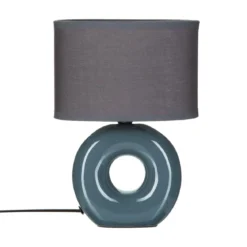 LAMPE CERAMIQUE PIED ROND H.26CM