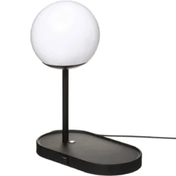 LAMPE CHARGEUR COLORS NOIR H.33CM