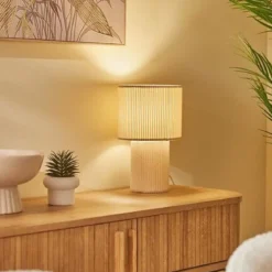 LAMPE COTELE JOLINA IVOIRE H.28CM