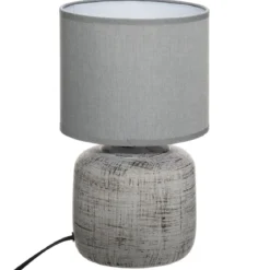 LAMPE CYLD SALTA GRIS H.26.5CM