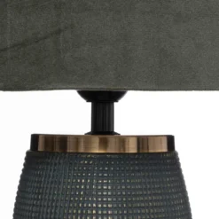 LAMPE CYLD VERT CEDRE SEFA H.43.5CM