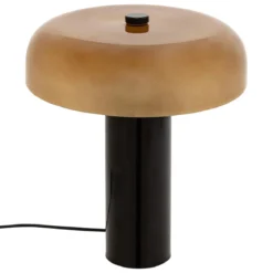 LAMPE CYLINDRE JODY VERRE AMBRE H.37CM