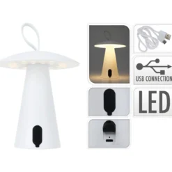 LAMPE DE TABLE 15X17CM USB RECHARGEABLE 16 LED