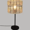 LAMPE DROITE COSY NOIRR NATUREL H.47CM