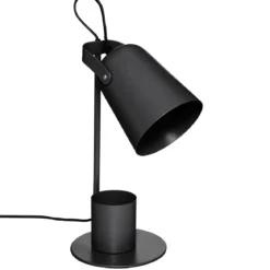 LAMPE DROITE ELIO NOIR H.34CM