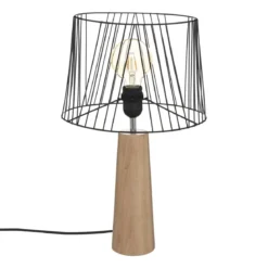 LAMPE DROITE JOE NOIR H.46CM