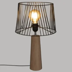 LAMPE DROITE JOE NOIR H.46CM