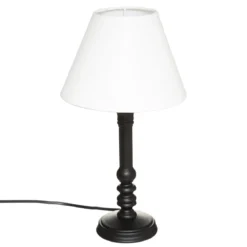 LAMPE DROITE LEO NOIR H.36CM