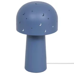 LAMPE DROITE METAL CHAMPIGNON ETOILE BLEU