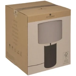 LAMPE DROITE ORIGINES BLANC H.48CM