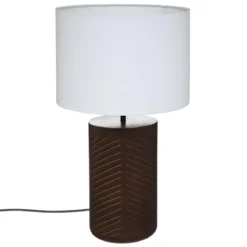 LAMPE DROITE ORIGINES BLANC H.48CM