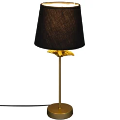 LAMPE DROITE PALMIER DORE H.45.5CM