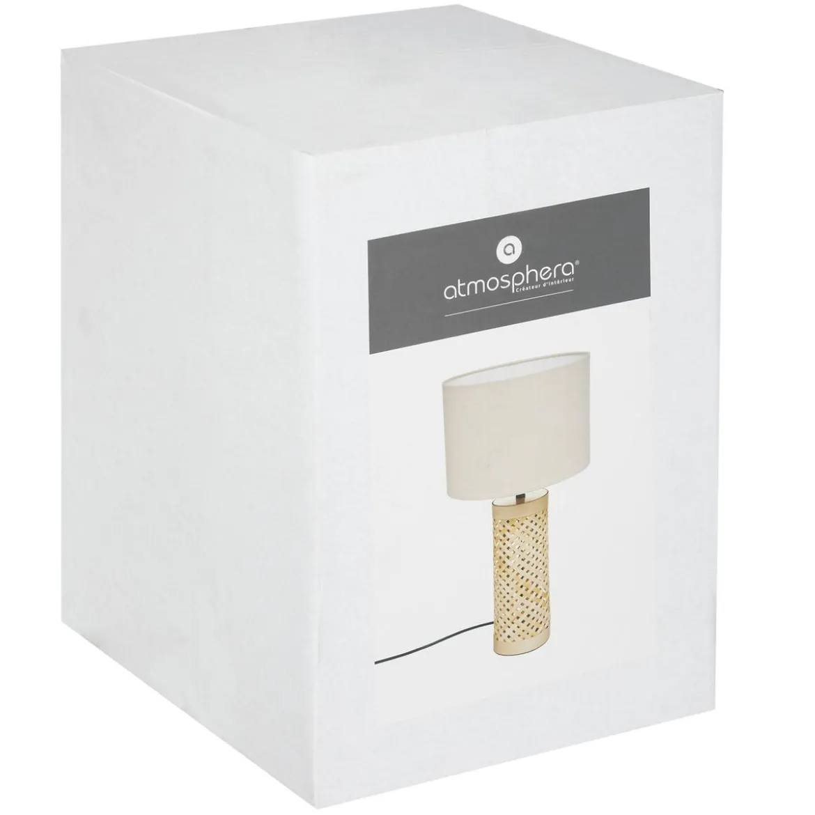 LAMPE DROIT SALMA NATUREL H.47CM