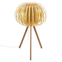 LAMPE EFFET BOIS SIEN H.55CM