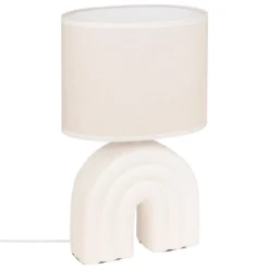 LAMPE GABIN BLANC H.32CM