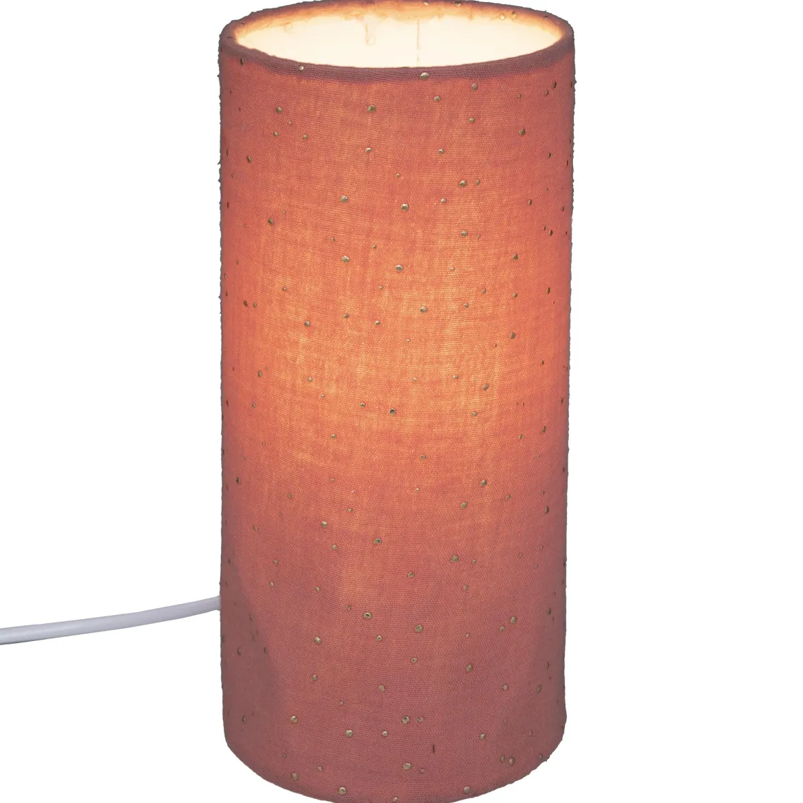 LAMPE GAZE COTON TERRACOTTA