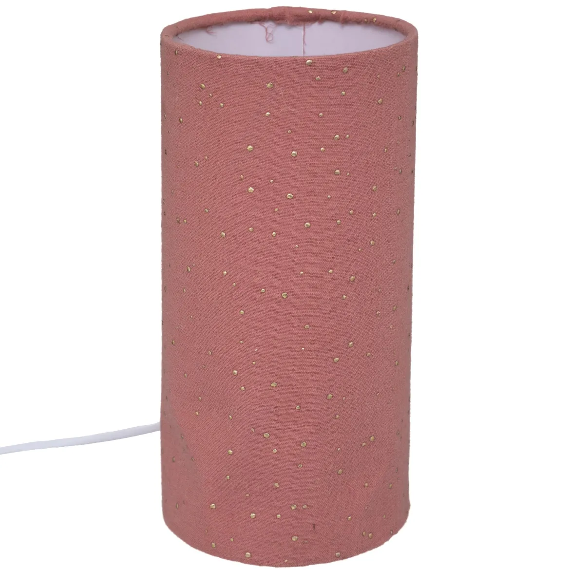 LAMPE GAZE COTON TERRACOTTA