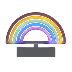 LAMPE LED EFFET NEON ARC EN CIEL PILES
