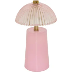LAMPE LED VERRE OLIE H.19CM