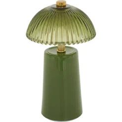 LAMPE LED VERRE OLIE H.19CM
