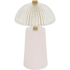 LAMPE LED VERRE OLIE H.19CM