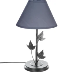 LAMPE METAL FEUILLE H.34CM
