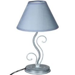 LAMPE METAL FEUILLE H.34CM