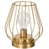 LAMPE METAL FILAIRE MADI DORE H.17CM