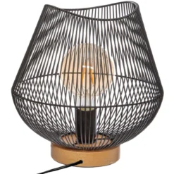 LAMPE METAL FIL NOIR JENA H.28CM