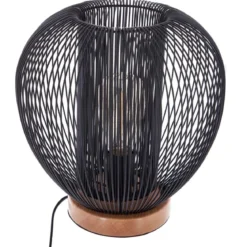 LAMPE METAL FIL NOIR NODA H.27CM