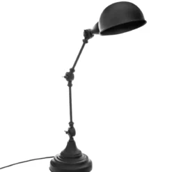 LAMPE METAL NOIR BASALT H.55CM