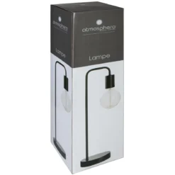 LAMPE METAL NOIR KELI H.46CM