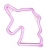 LAMPE NEON LICORNE ROSE H.22CM