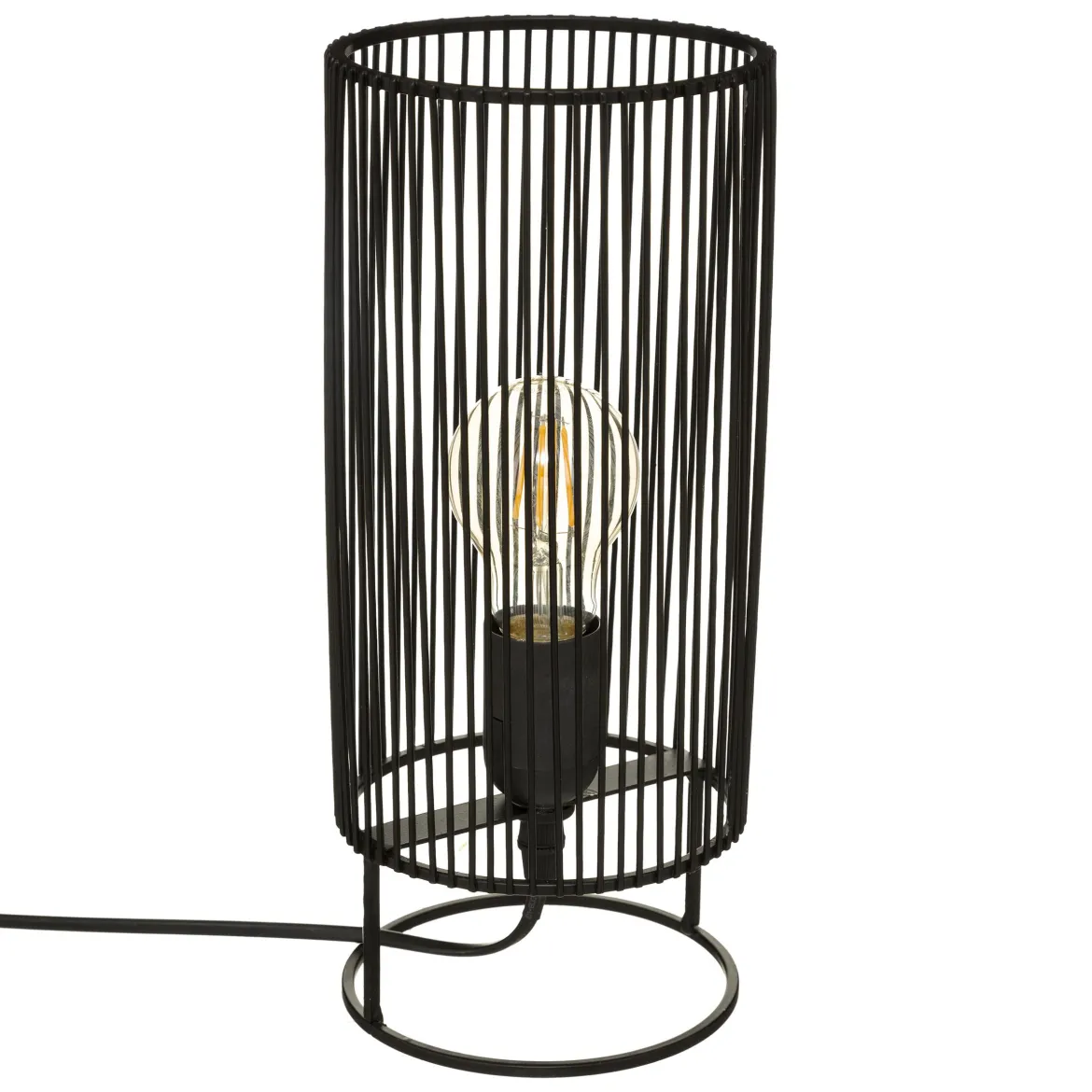 LAMPE NORA NOIR H.30CM