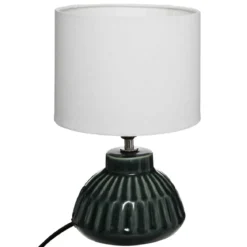 LAMPE PATY VERT CEDRE H.28CM