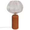 LAMPE PHYLAS CERAMIQUE CAMEL D.27.5X45.5CM