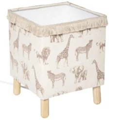 LAMPE 4 PIEDS BOIS SAVANE