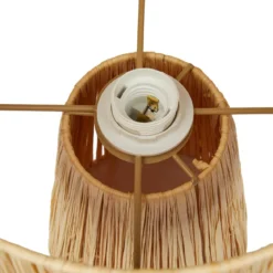 LAMPE RAPHIA ORANE NATUREL H.34CM