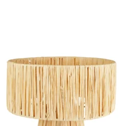 LAMPE RAPHIA ORANE NATUREL H.34CM
