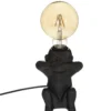 LAMPE SOCLE CERAMIQUE SINGEASS NOIR H.17CM