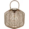 LAMPE SOLAIRE CUBA FACTORY ROTIN NATUREL H.30CM