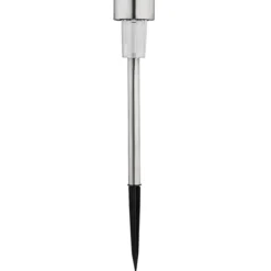 LAMPE SOLAIRE 1 LED BLANC INOX H36.5CM