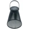 LAMPE SOLAIRE NOIR H.14CM