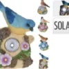LAMPE SOLAIRE OISEAU 9X6.5X11.5CM
