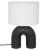 LAMPE SUR PIED EIDEL NOIR H.40.5CM